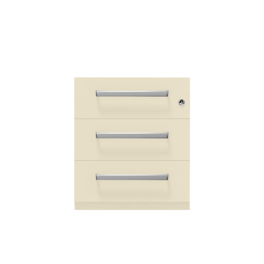 Rollcontainer Note™ | 3 Schubladen, Tiefe 565 mm, Designgriff