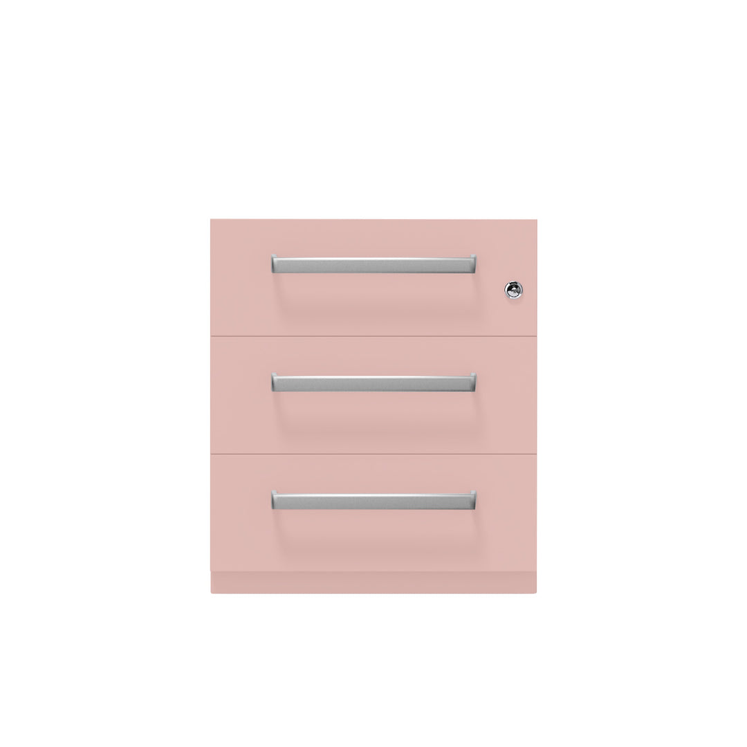 Rollcontainer Note™ | 3 Schubladen, Tiefe 775 mm, Designgriff
