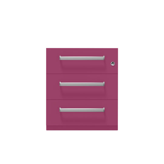 Rollcontainer Note™ | 3 Schubladen, Tiefe 775 mm, Designgriff