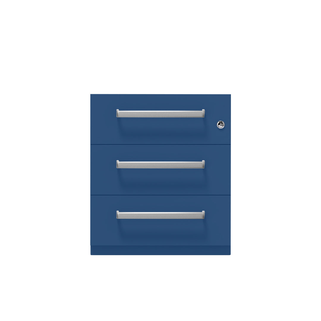 Rollcontainer Note™ | 3 Schubladen, Tiefe 775 mm, Designgriff