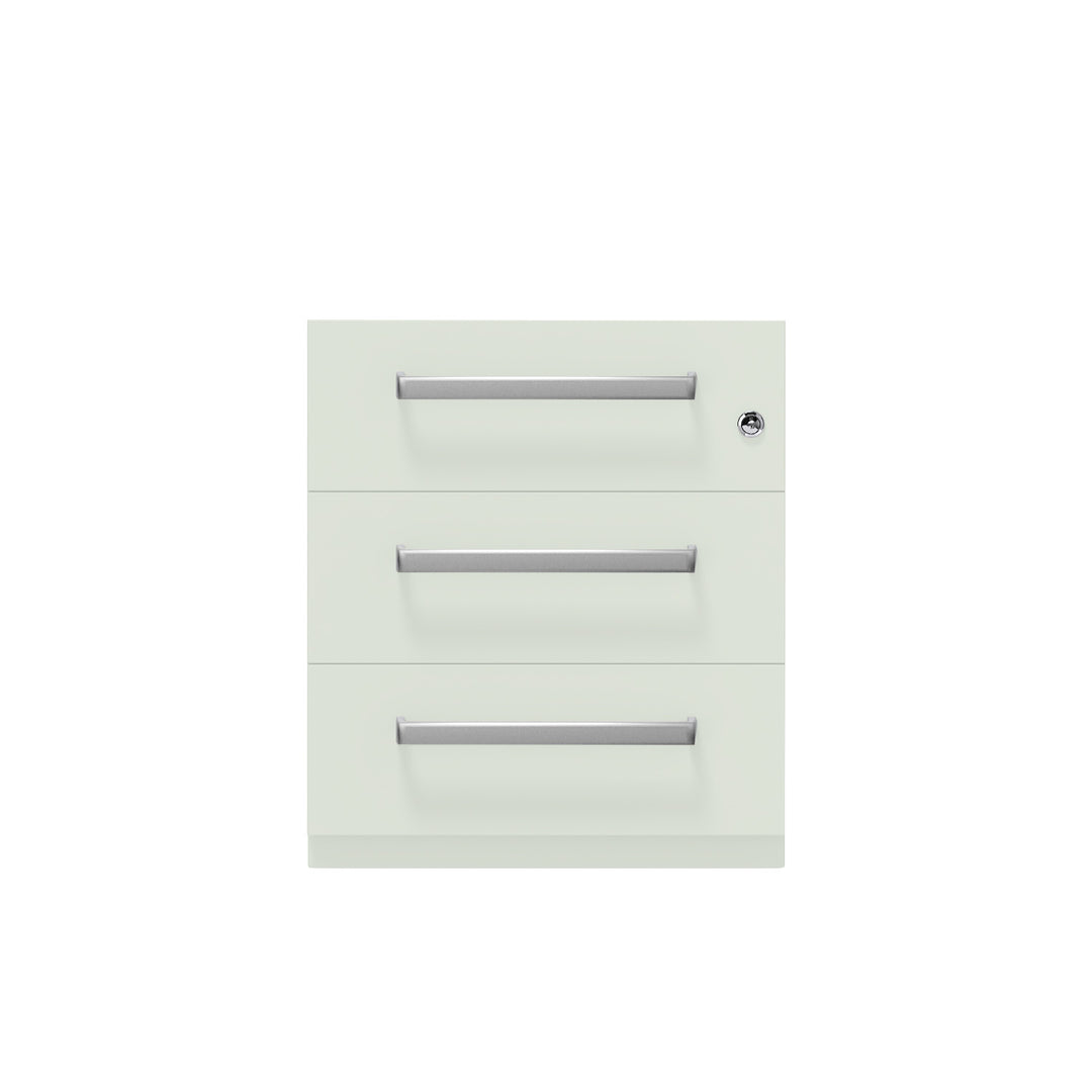 Rollcontainer Note™ | 3 Schubladen, Tiefe 775 mm, Designgriff