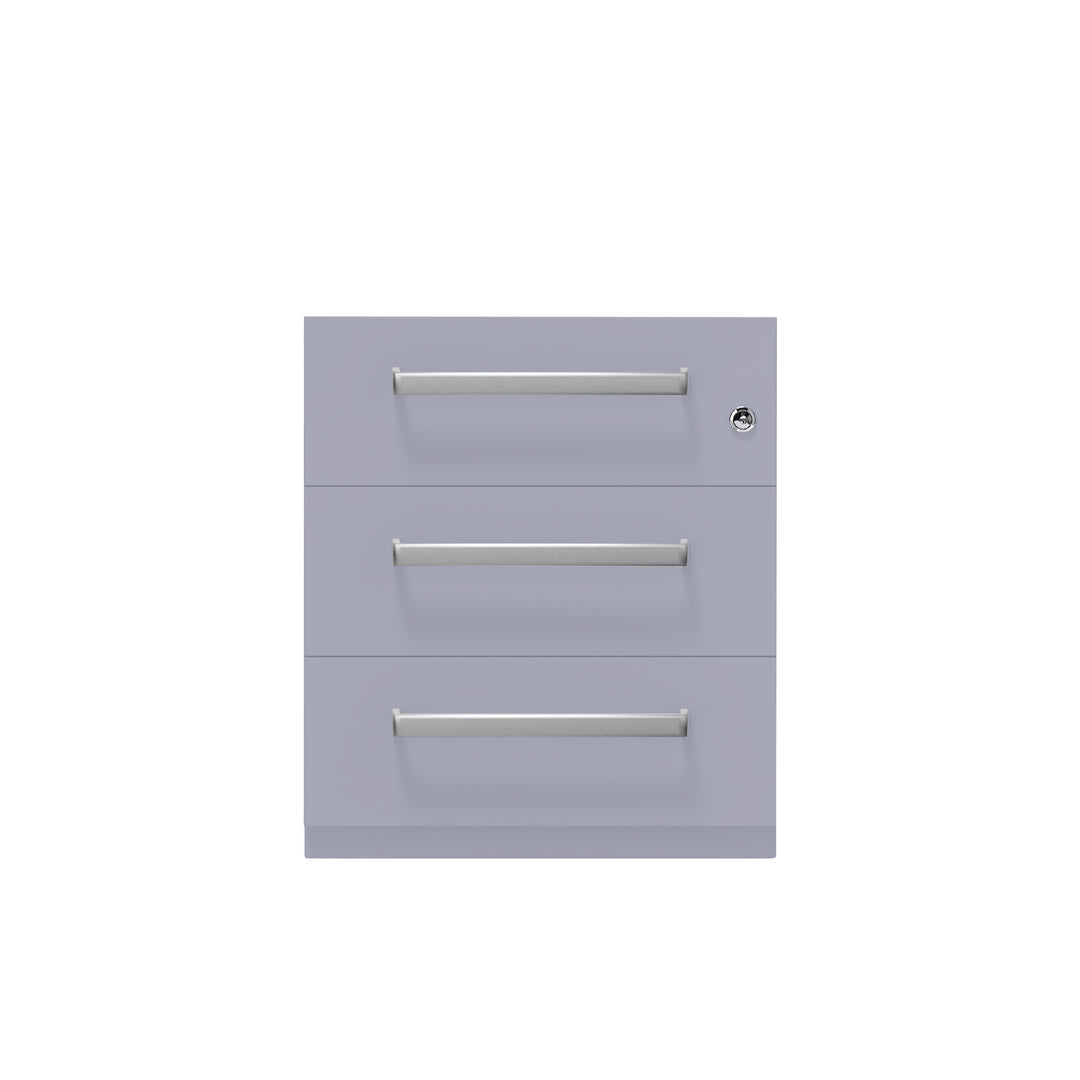 Rollcontainer Note™ | 3 Schubladen, Tiefe 775 mm, Designgriff