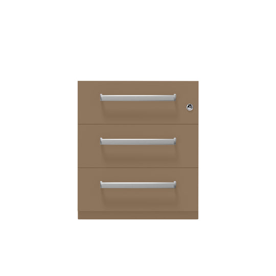 Rollcontainer Note™ | 3 Schubladen, Tiefe 775 mm, Designgriff