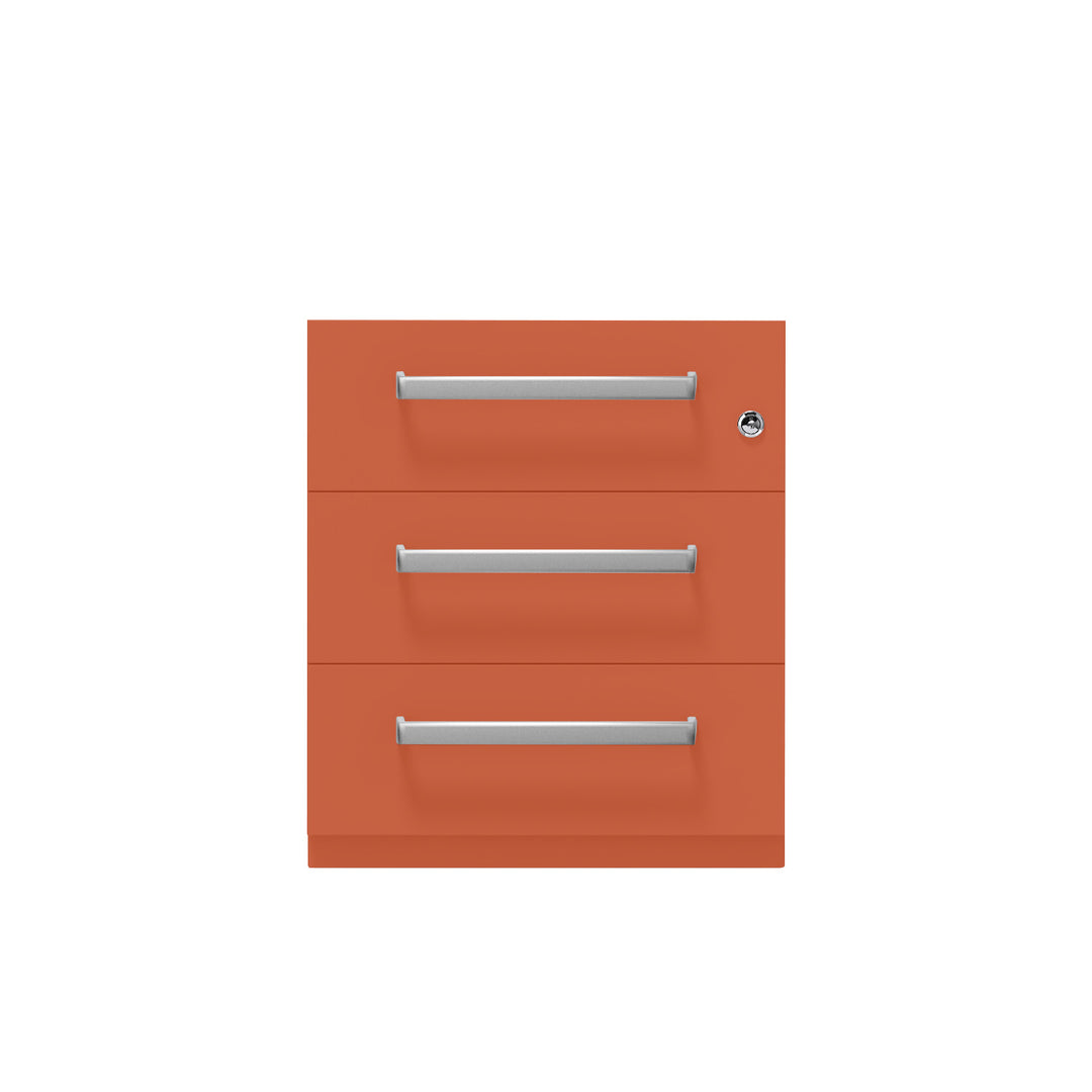 Rollcontainer Note™ | 3 Schubladen, Tiefe 775 mm, Designgriff