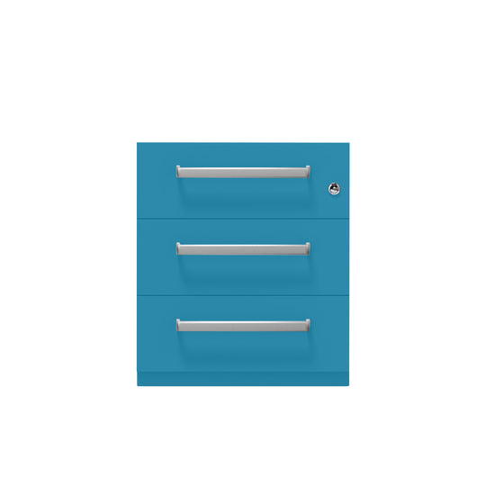 Rollcontainer Note™ | 3 Schubladen, Tiefe 775 mm, Designgriff