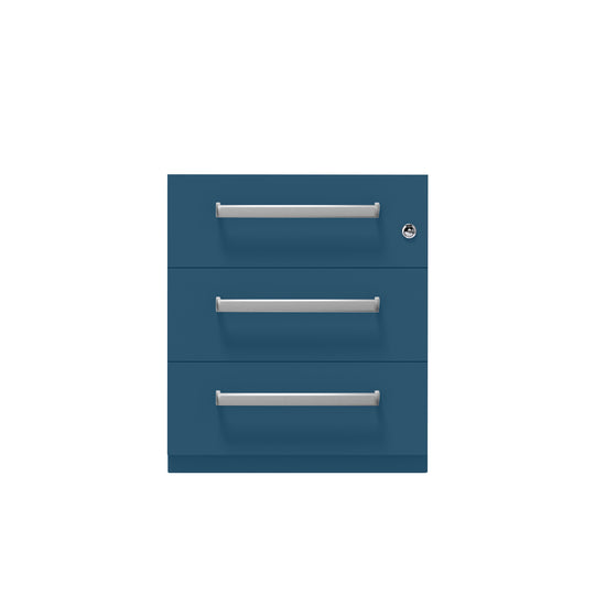 Rollcontainer Note™ | 3 Schubladen, Tiefe 775 mm, Designgriff