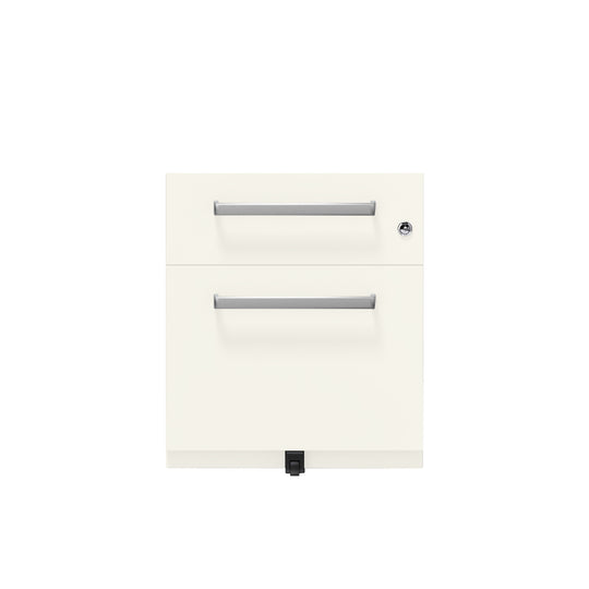 Rollcontainer Note™ | 2 Schubladen , Tiefe 775 mm,  Designgriff