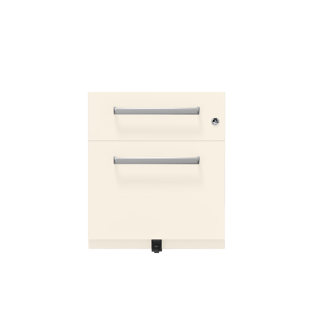 Rollcontainer Note™ | 2 Schubladen , Tiefe 775 mm,  Designgriff