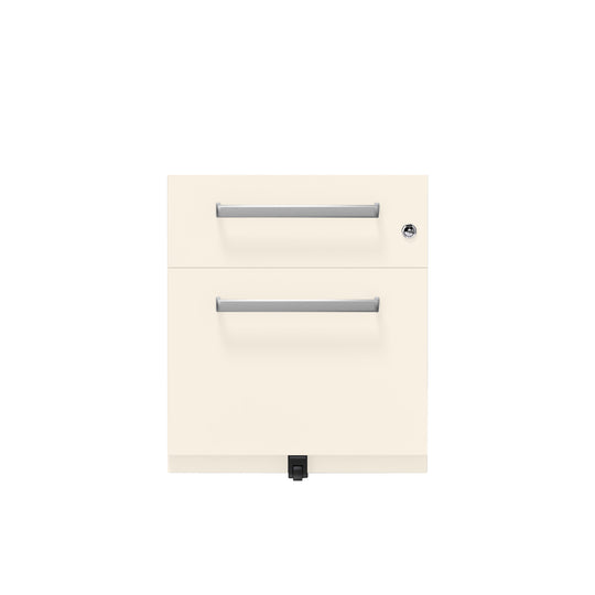 Rollcontainer Note™ | 2 Schubladen , Tiefe 775 mm,  Designgriff