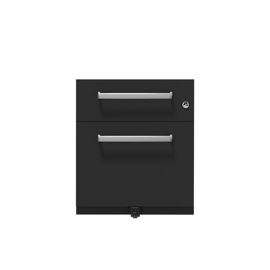 Rollcontainer Note™ | 2 Schubladen , Tiefe 775 mm,  Designgriff