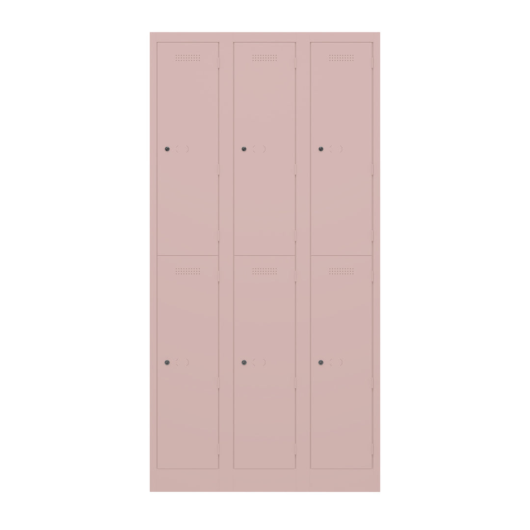 Garderobenschrank Primary Locker | 3 Abteile mit je 2 Fächern übereinander