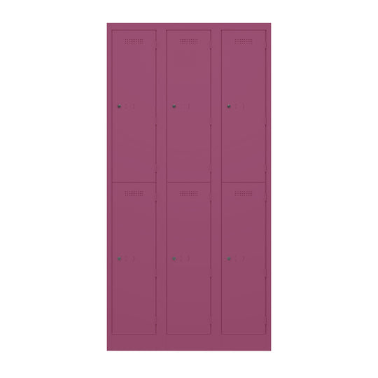 Garderobenschrank Primary Locker | 3 Abteile mit je 2 Fächern übereinander