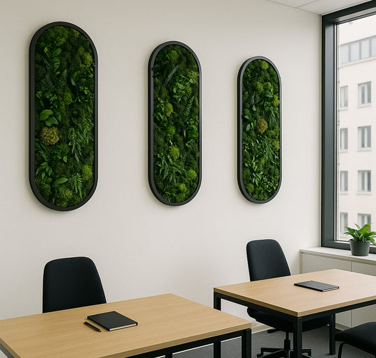 Pflanzenbilder "Green Elegance" als Gruppe