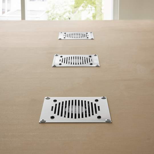 Geräuscharme Lüfter in der Besprechungsbox Bosselino Duo