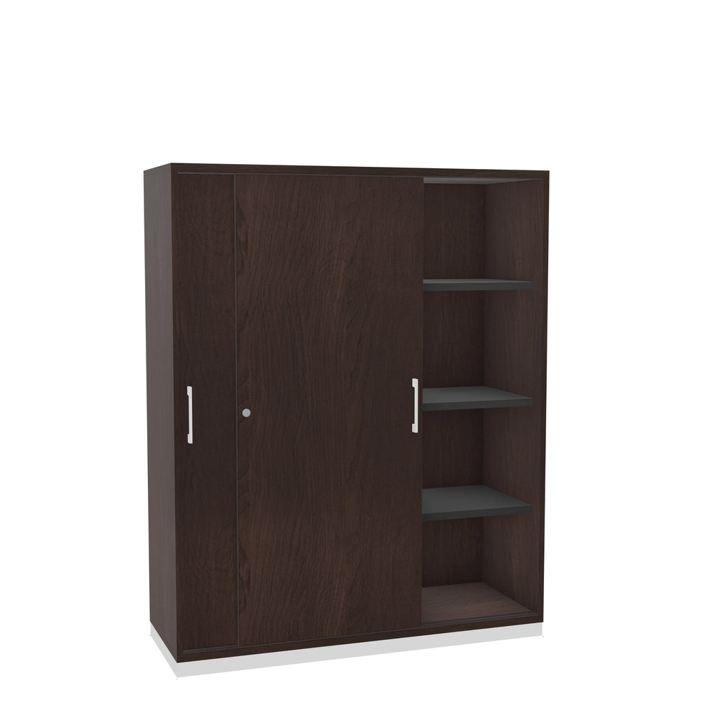 Aktenschrank mit Schiebetür in Esche dunkel