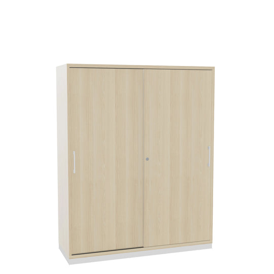 Aktenschrank mit Schiebetür - Esche hell