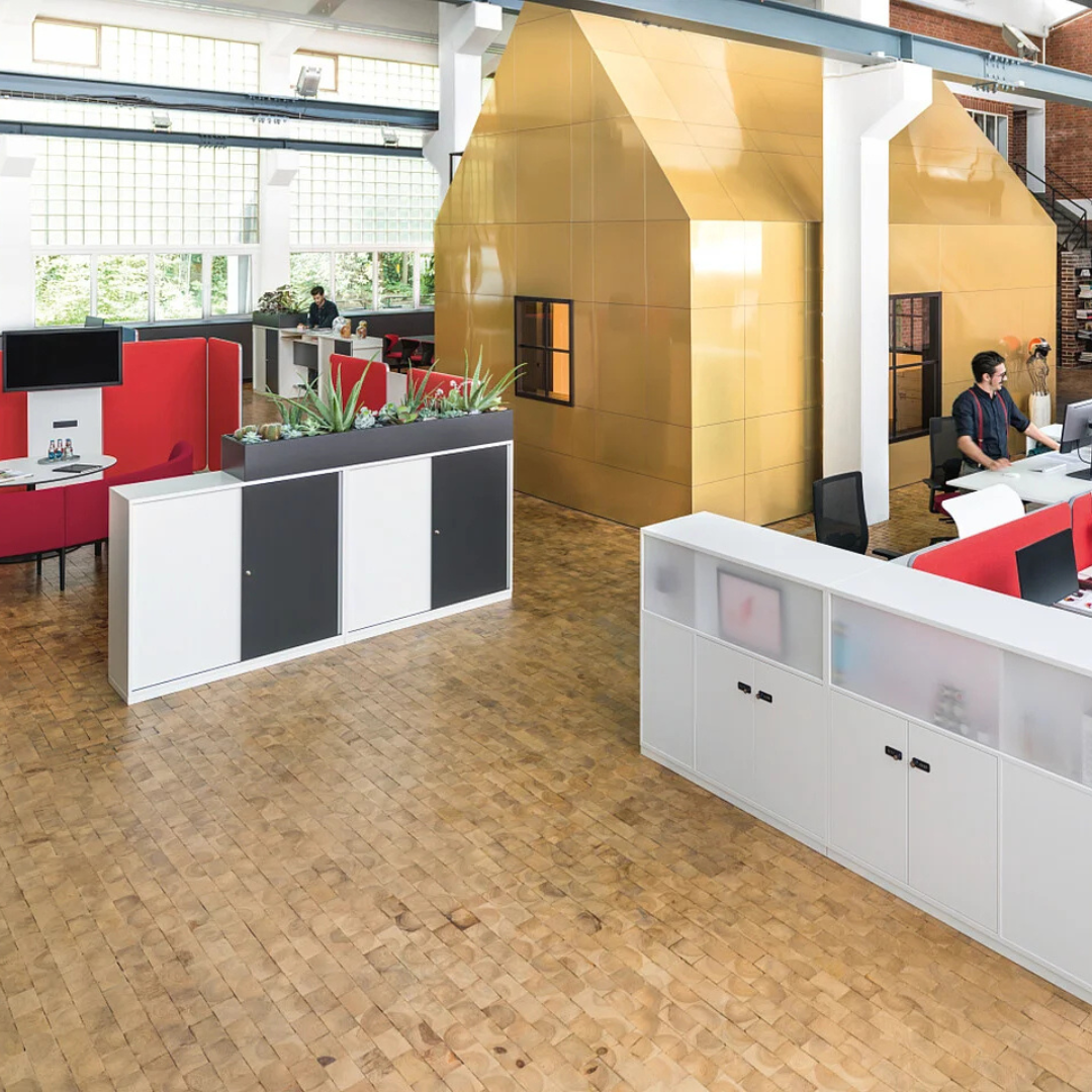 Sedus grand slam Aktenschrank mit Schiebetür 4 OH