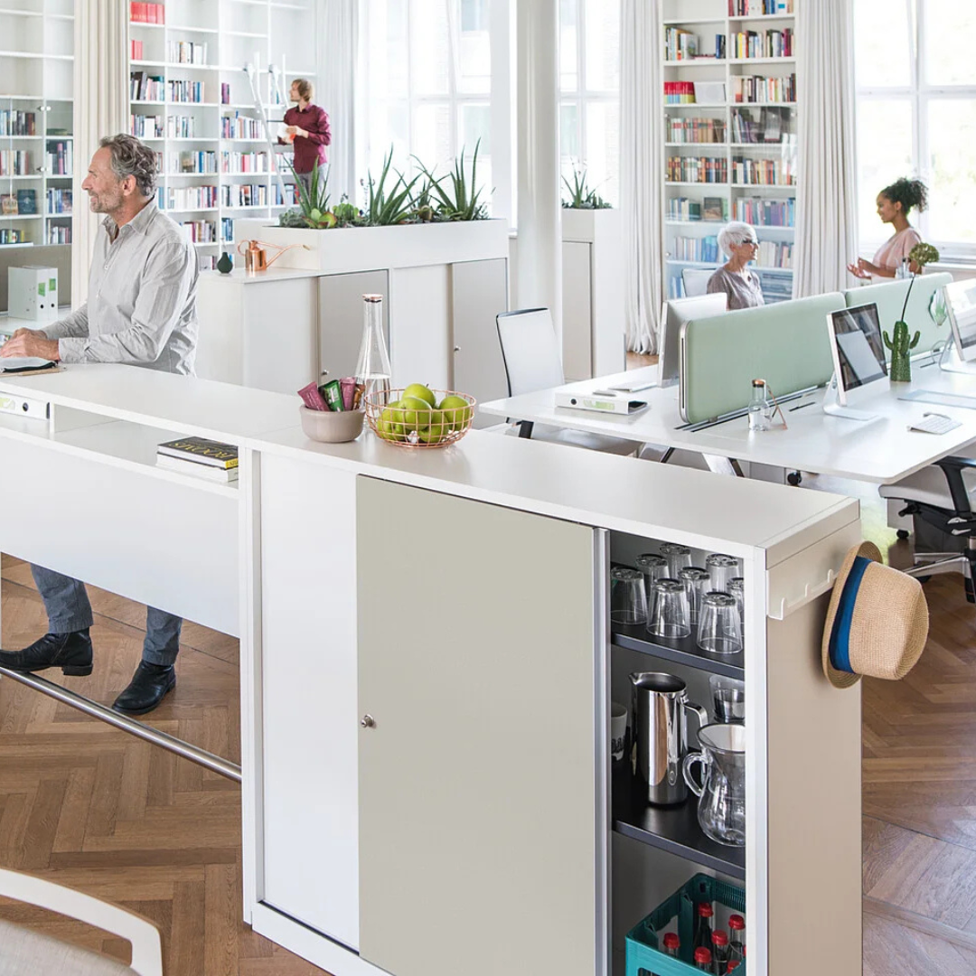 Sedus grand slam Aktenschrank mit Schiebetür 4 OH