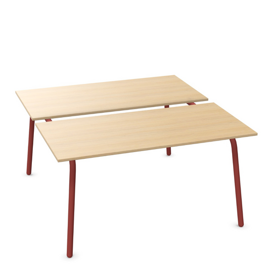 Sedus se:lab bench Besprechungstisch mit zweiteiliger Tischplatte