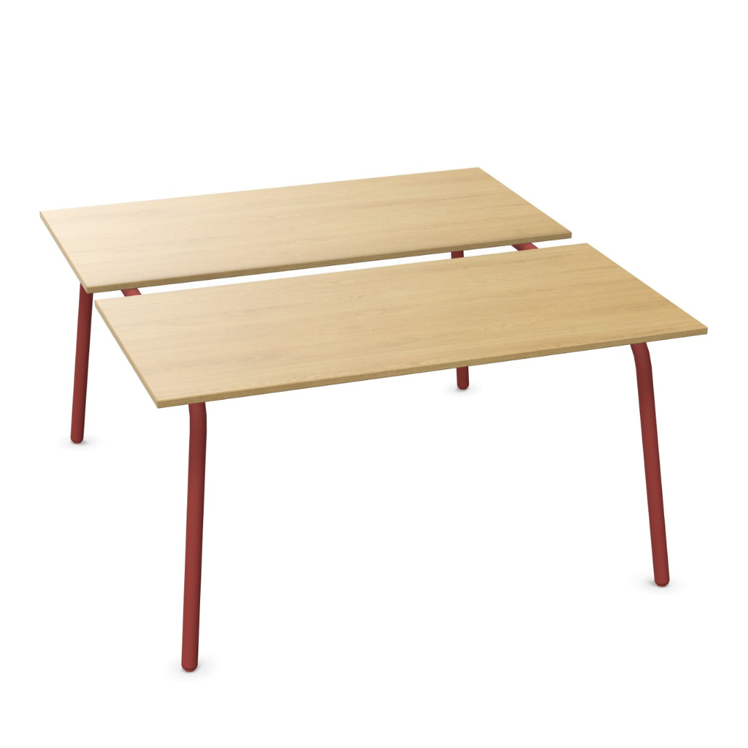 Sedus se:lab bench Besprechungstisch mit zweiteiliger Tischplatte