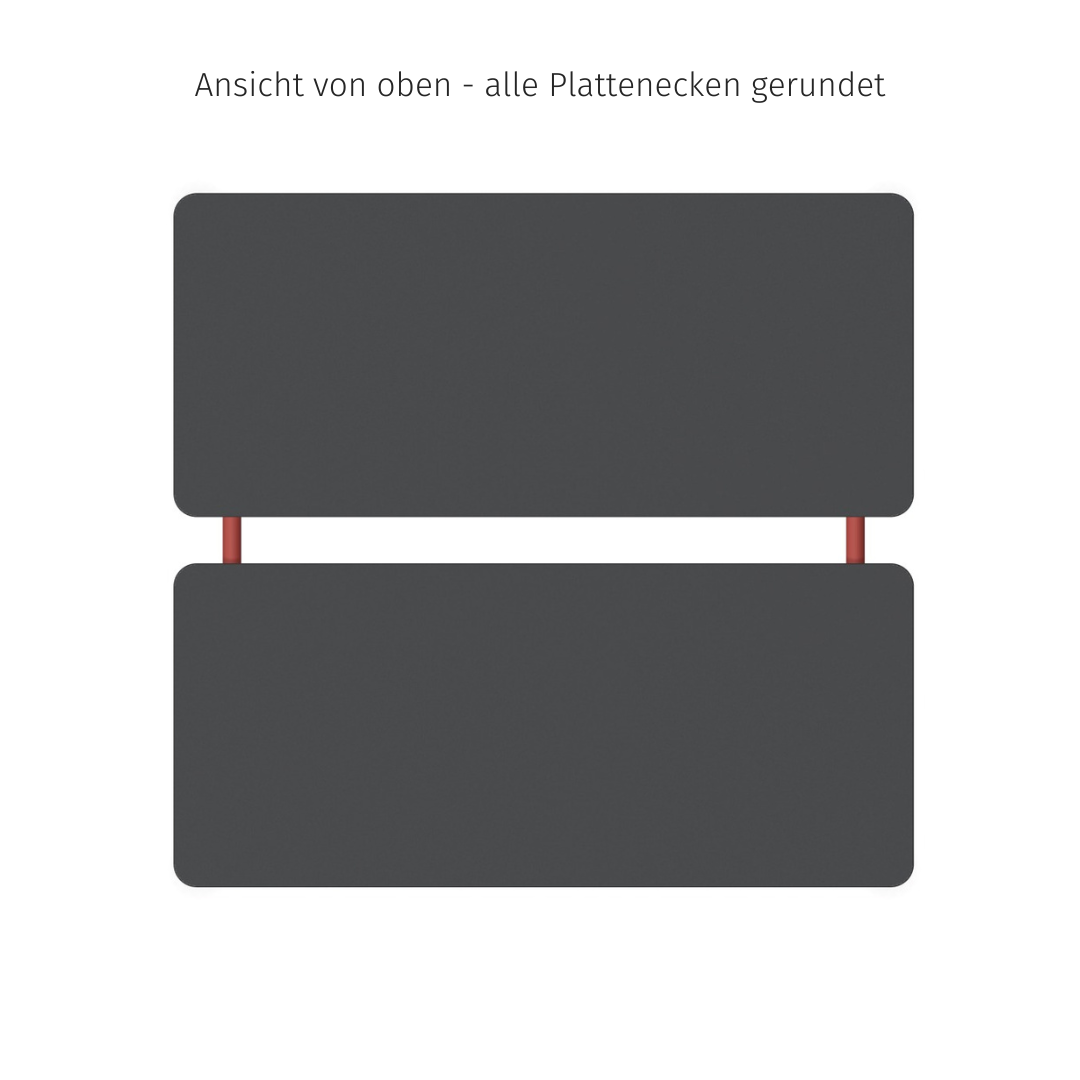 Sedus se:lab bench Besprechungstisch mit zweiteiliger Tischplatte