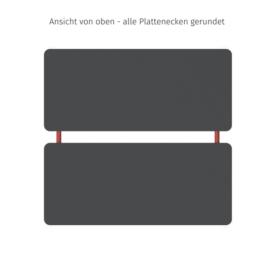 Sedus se:lab bench Besprechungstisch mit zweiteiliger Tischplatte