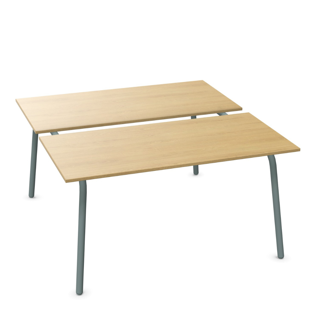 Sedus se:lab bench Besprechungstisch mit zweiteiliger Tischplatte