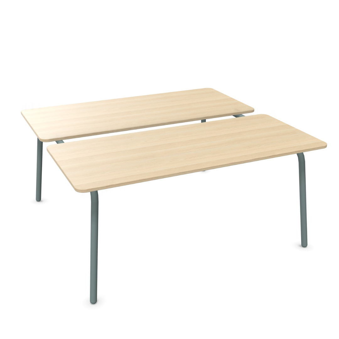 Sedus se:lab bench Besprechungstisch mit zweiteiliger Tischplatte