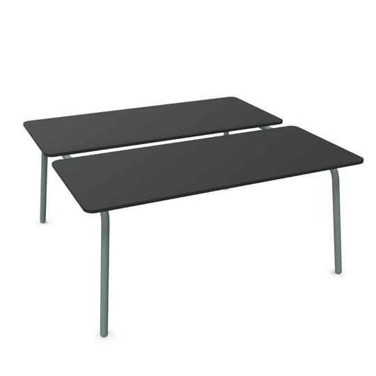 Sedus se:lab bench Besprechungstisch mit zweiteiliger Tischplatte