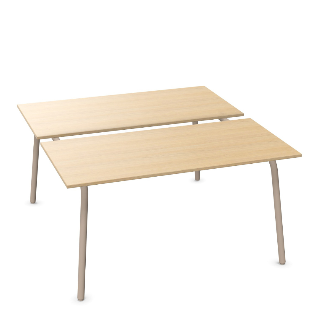 Sedus se:lab bench Besprechungstisch mit zweiteiliger Tischplatte