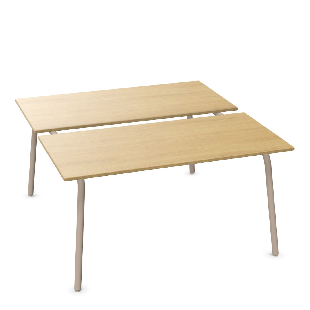 Sedus se:lab bench Besprechungstisch mit zweiteiliger Tischplatte