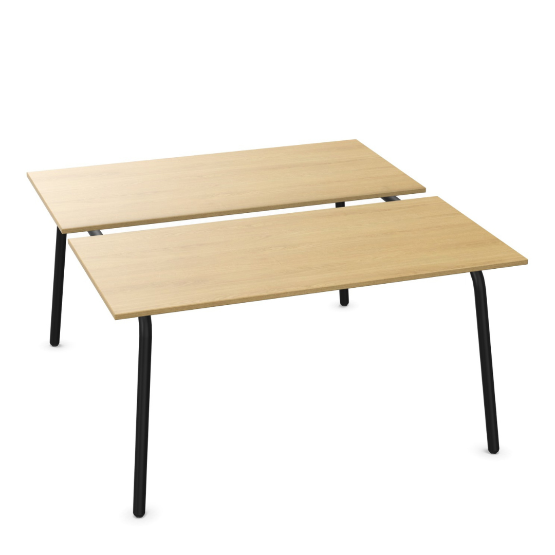 Sedus se:lab bench Besprechungstisch mit zweiteiliger Tischplatte