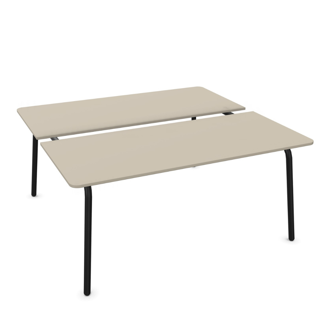 Sedus se:lab bench Besprechungstisch mit zweiteiliger Tischplatte