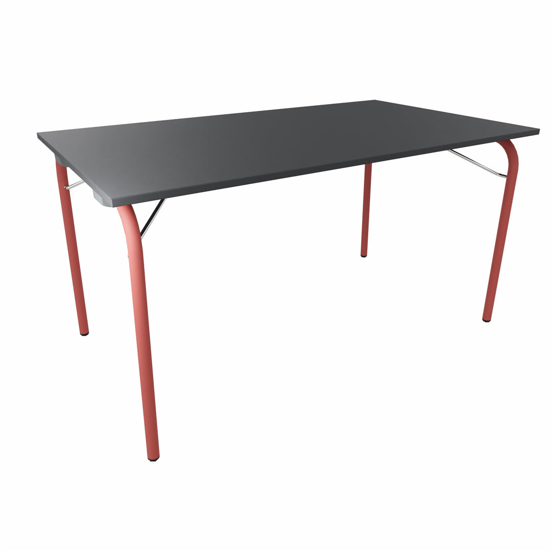 Workwell Sedus se lab selab fold Klapptisch mit Tischplatte graphitschwarz und Gestell cayennerot