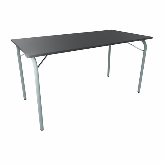 Workwell Sedus se lab selab fold Klapptisch mit Tischplatte graphitschwarz und Gestell fjordgruen