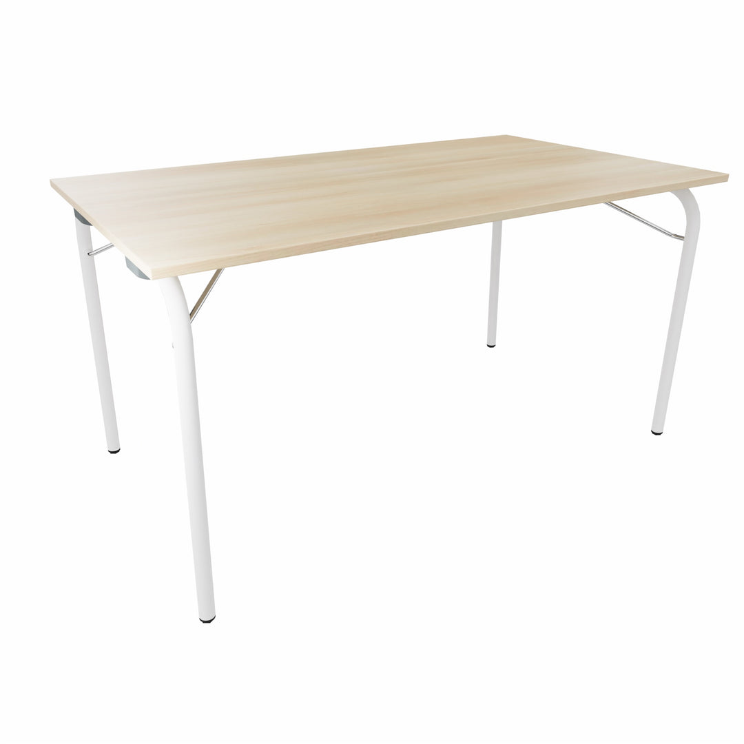 Workwell Sedus se lab selab fold Klapptisch mit Tischplatte akazie und Gestell purweiss