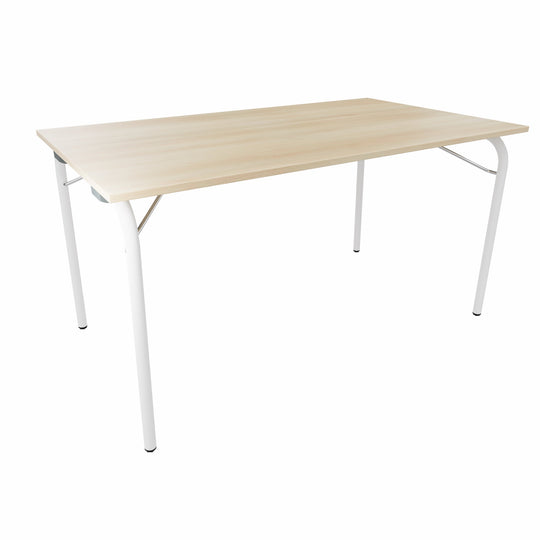 Workwell Sedus se lab selab fold Klapptisch mit Tischplatte akazie und Gestell purweiss