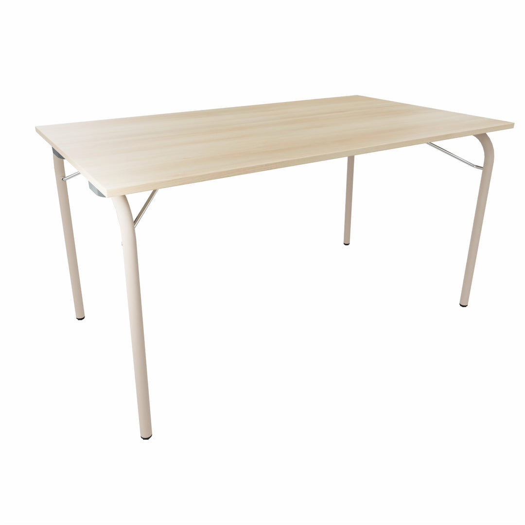 Workwell Sedus se lab selab fold Klapptisch mit Tischplatte akazie und Gestell sandbeige