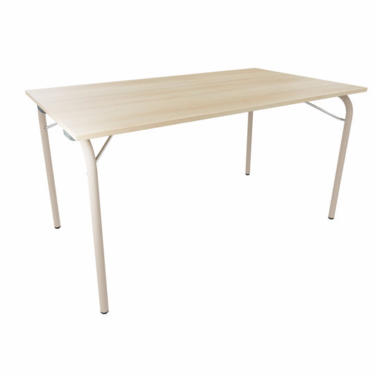 Workwell Sedus se lab selab fold Klapptisch mit Tischplatte akazie und Gestell sandbeige