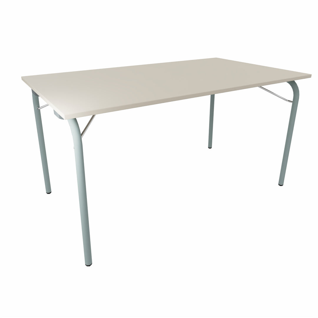 Workwell Sedus se lab selab fold Klapptisch mit Tischplatte kieselgrau und Gestell fjordgruen