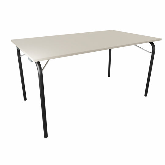 Workwell Sedus se lab selab fold Klapptisch mit Tischplatte kieselgrau und Gestell schwarz