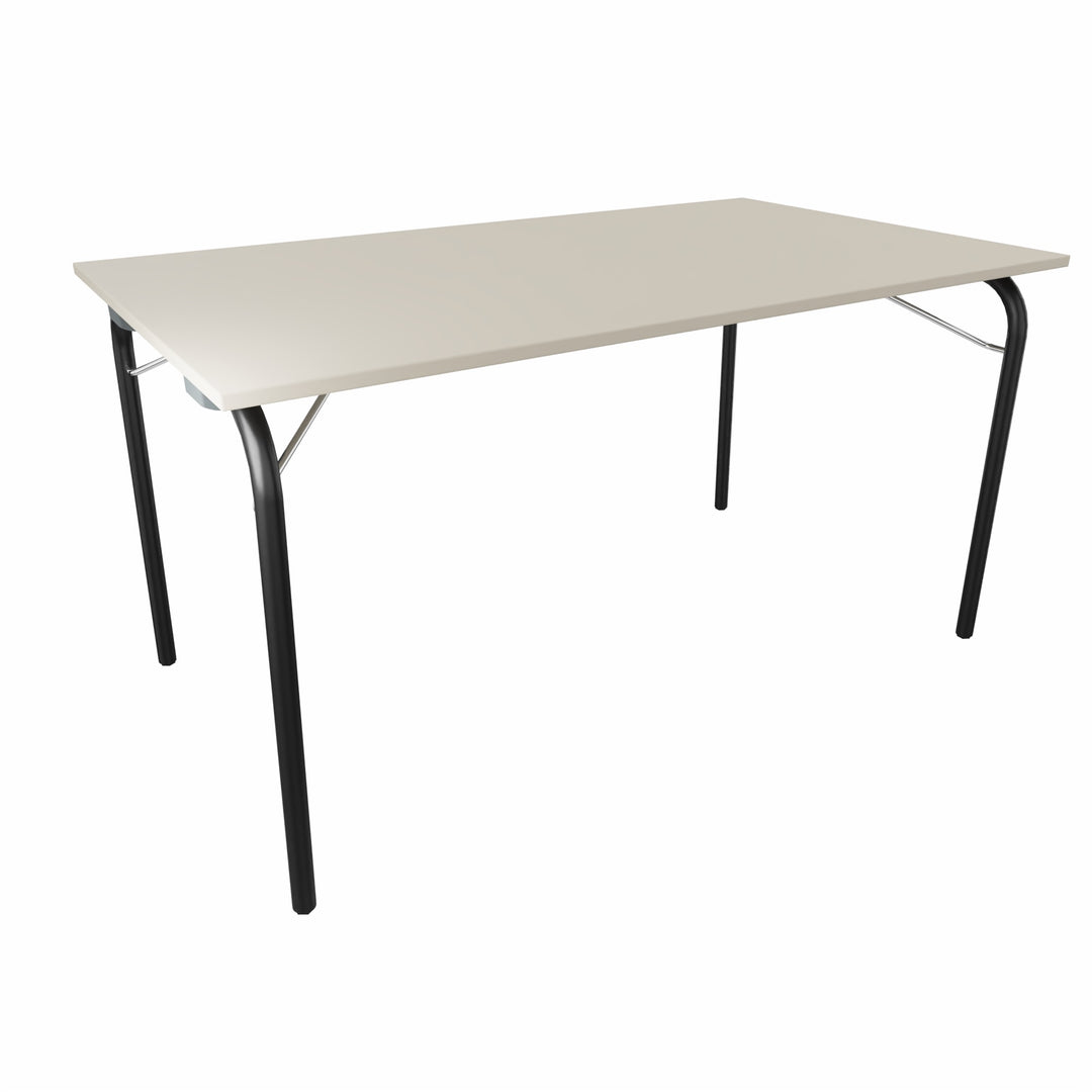 Workwell Sedus se lab selab fold Klapptisch mit Tischplatte kieselgrau und Gestell schwarz