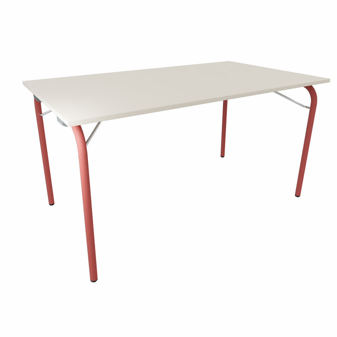 Workwell Sedus se lab selab fold Klapptisch mit Tischplatte lichtgrau und Gestell cayennerot