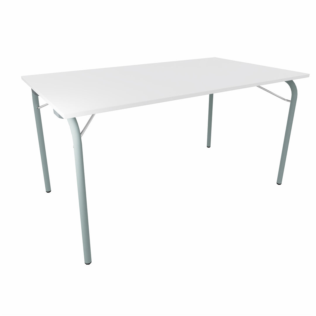 Workwell Sedus se lab selab fold Klapptisch mit Tischplatte reinweiss und Gestell fjordgruen