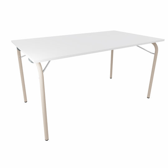 Workwell Sedus se lab selab fold Klapptisch mit Tischplatte reinweiss und Gestell sandbeige