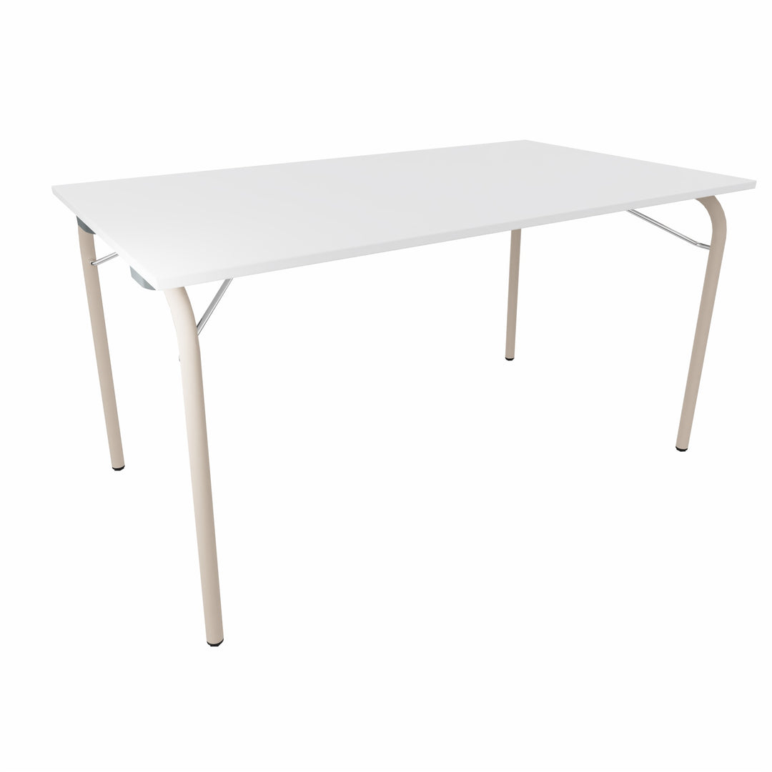 Workwell Sedus se lab selab fold Klapptisch mit Tischplatte reinweiss und Gestell sandbeige
