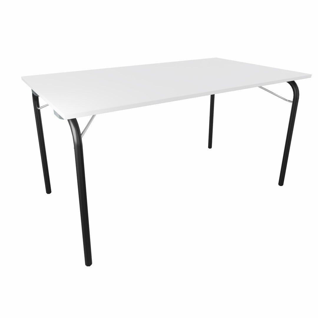 Workwell Sedus se lab selab fold Klapptisch mit Tischplatte reinweiss und Gestell schwarz