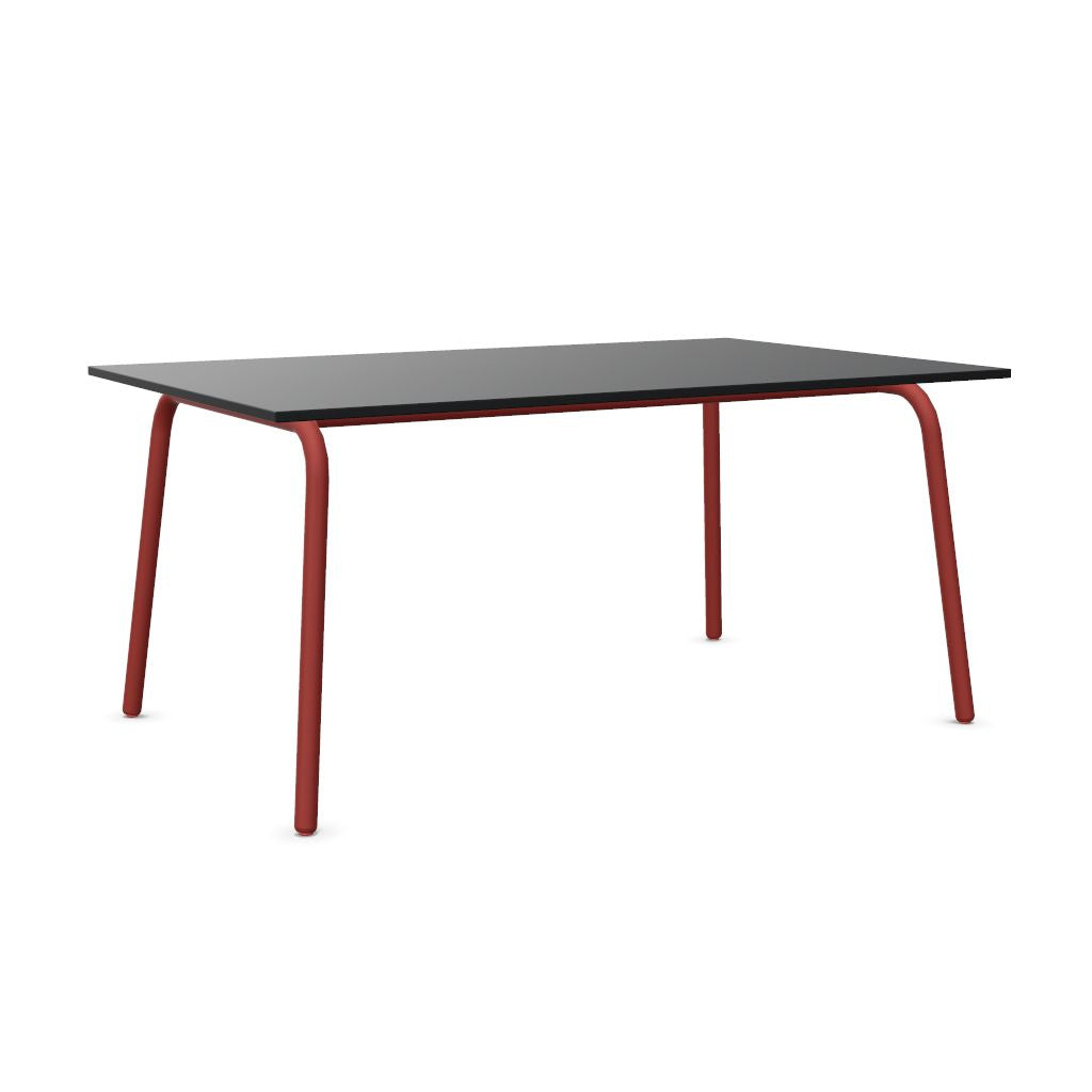 Workwell Sedus selab se lab work and meet Desk Schreibtisch mit Tischplatte graphitschwarz und Gestell cayennrot