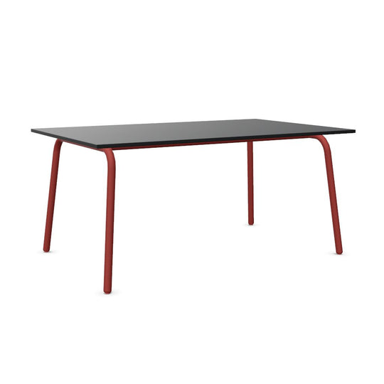 Workwell Sedus selab se lab work and meet Desk Schreibtisch mit Tischplatte graphitschwarz und Gestell cayennrot