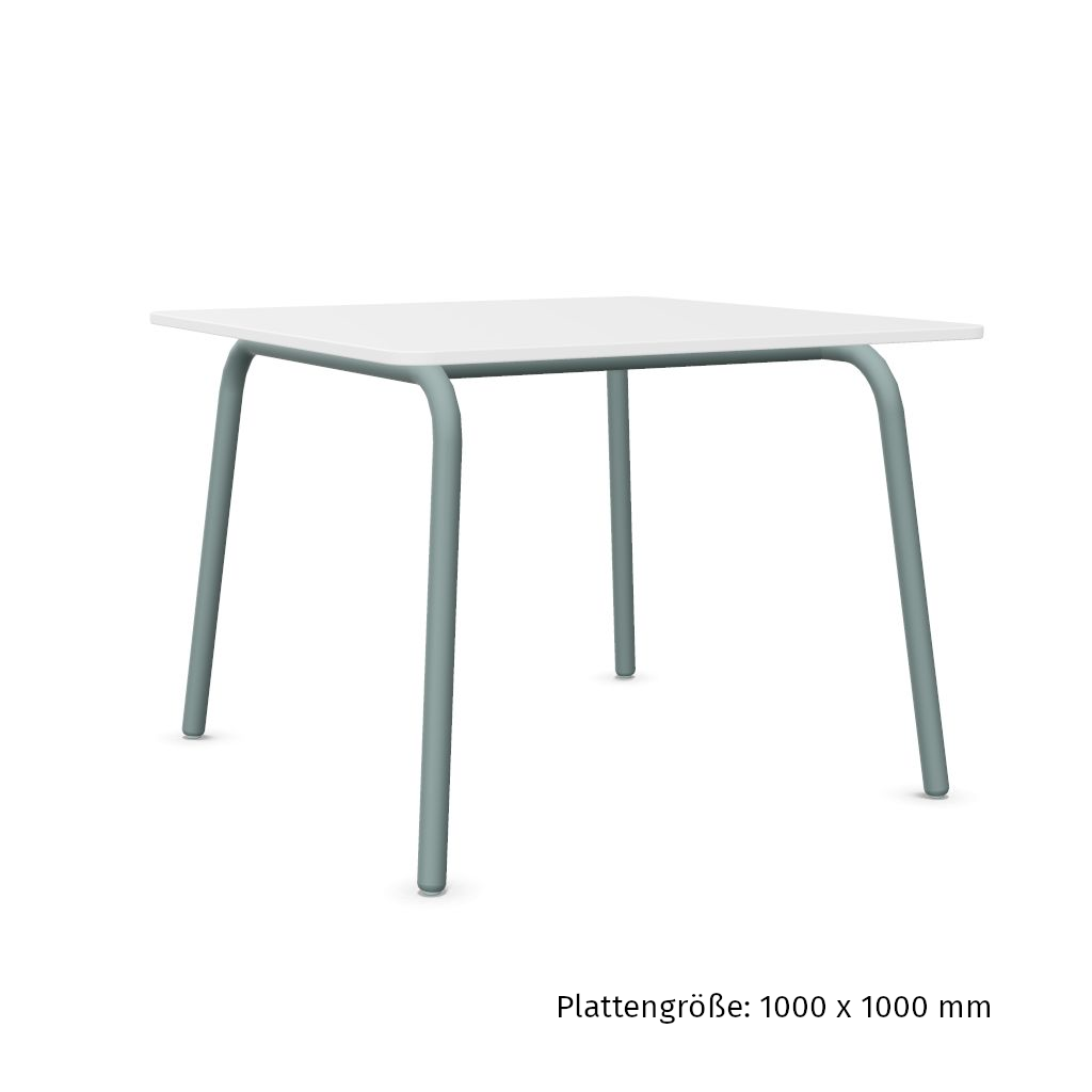 Workwell Sedus selab se lab work and meet Desk Schreibtisch mit Tischplatte reinweiss und Gestell fjordgruen